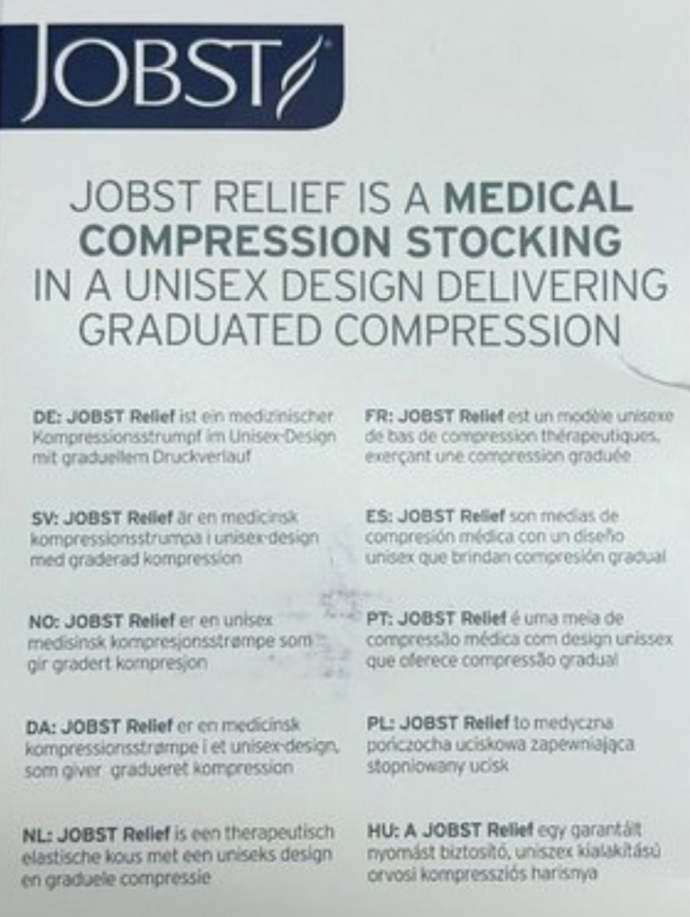 Compression  Pantyhose Jobst Full STOCKINGS 20-30 Black NWOT Sz Lg